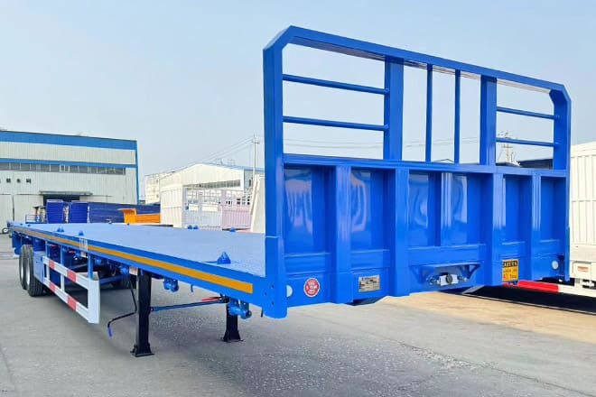 TITAN 2 Axle 45 Ft Flatbed Trailers for Sale in Algeria - 栏板式/ 平板半拖车:图5 TITAN 2 Axle 45 Ft Flatbed Trailers for Sale in Algeria - 栏板式/ 平板半拖车:图5