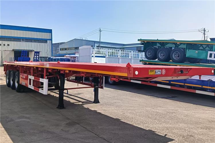 TITAN 2025 New China Flatbed Trailer with Single Tires In Kenya - 底盘半拖车:图2 TITAN 2025 New China Flatbed Trailer with Single Tires In Kenya - 底盘半拖车:图2