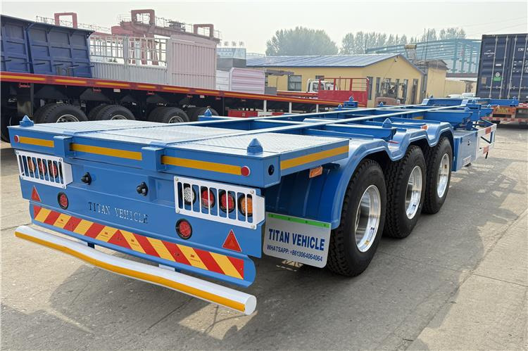 TITAN 3 Axle 40 foot Container Trailer for Sale In Senegal - 底盘半拖车:图4 TITAN 3 Axle 40 foot Container Trailer for Sale In Senegal - 底盘半拖车:图4