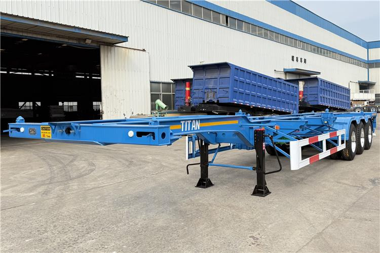 TITAN 3 Axle 40 foot Container Trailer for Sale In Senegal - 底盘半拖车:图1 TITAN 3 Axle 40 foot Container Trailer for Sale In Senegal - 底盘半拖车:图1