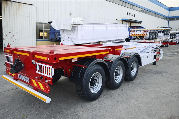 TITAN 3 Axle 40ft Container Chassis Trailer for Sale In Guam - 底盘半拖车:图5 TITAN 3 Axle 40ft Container Chassis Trailer for Sale In Guam - 底盘半拖车:图5