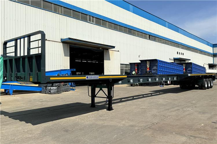 TITAN 3 Axle 40ft Extendable Flatbed Trailer for Sale In Argentina - 栏板式/ 平板半拖车:图1 TITAN 3 Axle 40ft Extendable Flatbed Trailer for Sale In Argentina - 栏板式/ 平板半拖车:图1