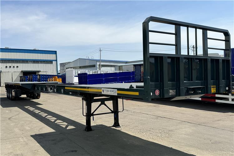 TITAN 3 Axle 40ft Extendable Flatbed Trailer for Sale In Argentina - 栏板式/ 平板半拖车:图2 TITAN 3 Axle 40ft Extendable Flatbed Trailer for Sale In Argentina - 栏板式/ 平板半拖车:图2