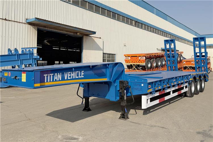 TITAN 3 Axle 80 Ton Low Bed Trailer Price for Sale In Nigeria - 低装载半拖车:图1 TITAN 3 Axle 80 Ton Low Bed Trailer Price for Sale In Nigeria - 低装载半拖车:图1