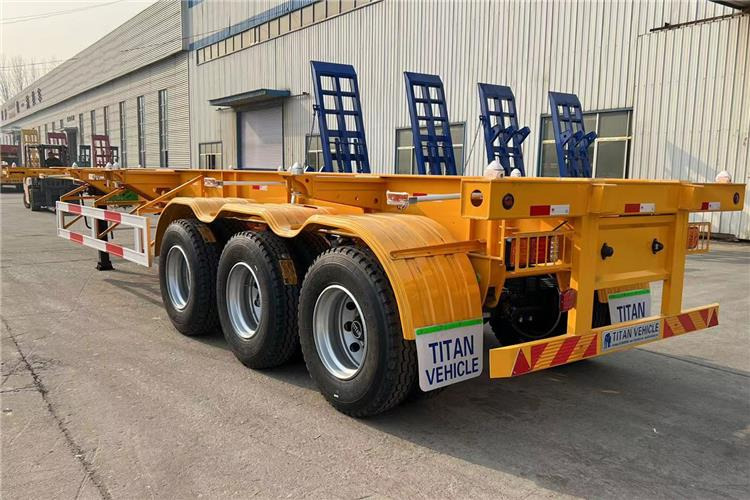 TITAN 3 Axle Container Skeletal Trailer with Air Suspension for Sale In Aruba - 底盘半拖车:图2 TITAN 3 Axle Container Skeletal Trailer with Air Suspension for Sale In Aruba - 底盘半拖车:图2