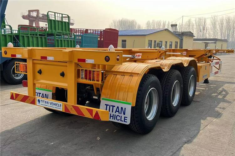 TITAN 3 Axle Container Skeletal Trailer with Air Suspension for Sale In Aruba - 底盘半拖车:图3 TITAN 3 Axle Container Skeletal Trailer with Air Suspension for Sale In Aruba - 底盘半拖车:图3