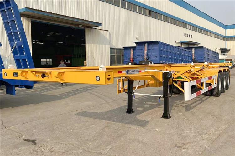 TITAN 3 Axle Container Skeletal Trailer with Air Suspension for Sale In Aruba - 底盘半拖车:图1 TITAN 3 Axle Container Skeletal Trailer with Air Suspension for Sale In Aruba - 底盘半拖车:图1