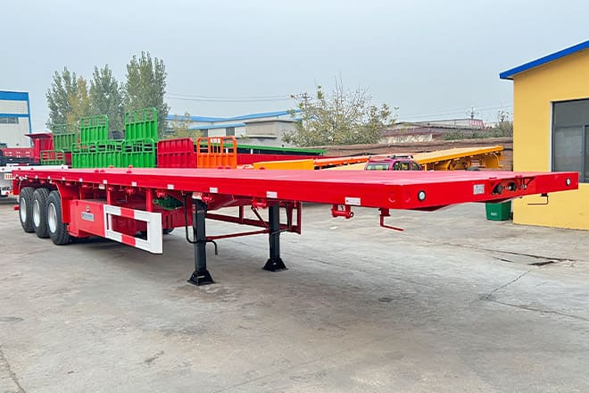 TITAN 3 Axle Flatbed Trailer for Sale in Senegal - 栏板式/ 平板半拖车:图3 TITAN 3 Axle Flatbed Trailer for Sale in Senegal - 栏板式/ 平板半拖车:图3