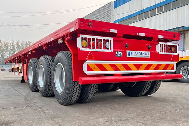 TITAN 3 Axle Flatbed Trailer for Sale in Senegal - 栏板式/ 平板半拖车:图1 TITAN 3 Axle Flatbed Trailer for Sale in Senegal - 栏板式/ 平板半拖车:图1