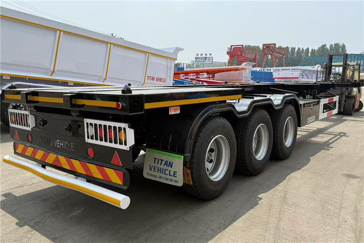TITAN 3 Axle Skeletal Semi Trailer Price for Sale Near Me In Jamaica - 底盘半拖车:图1 TITAN 3 Axle Skeletal Semi Trailer Price for Sale Near Me In Jamaica - 底盘半拖车:图1