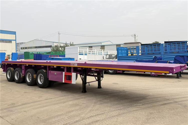 TITAN 4 Axle 40ft Flatbed Semi Trailer for Sale In Guam - 栏板式/ 平板半拖车:图5 TITAN 4 Axle 40ft Flatbed Semi Trailer for Sale In Guam - 栏板式/ 平板半拖车:图5