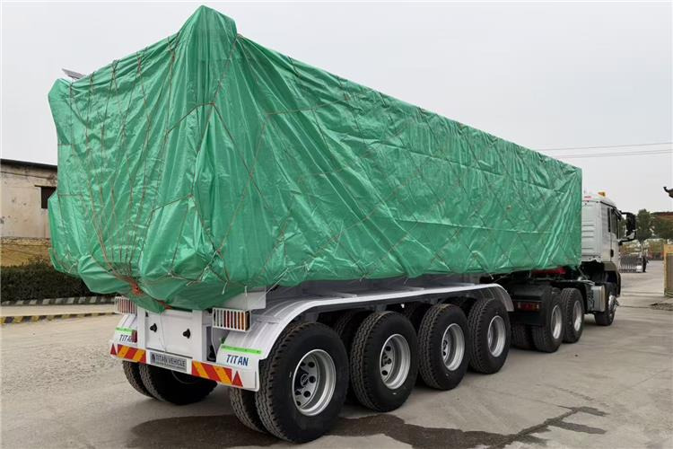 TITAN 4 Axle 80 Ton Dump Semi Trailer for Sale In Cameroon - 翻斗半拖车:图4 TITAN 4 Axle 80 Ton Dump Semi Trailer for Sale In Cameroon - 翻斗半拖车:图4