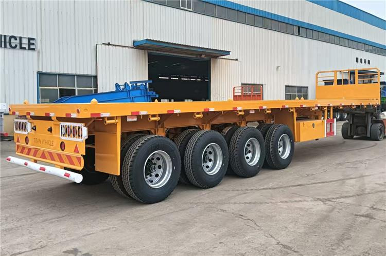TITAN 4 Axle Flatbed Trailer for Sale Price In Senegal - 栏板式/ 平板半拖车:图1 TITAN 4 Axle Flatbed Trailer for Sale Price In Senegal - 栏板式/ 平板半拖车:图1