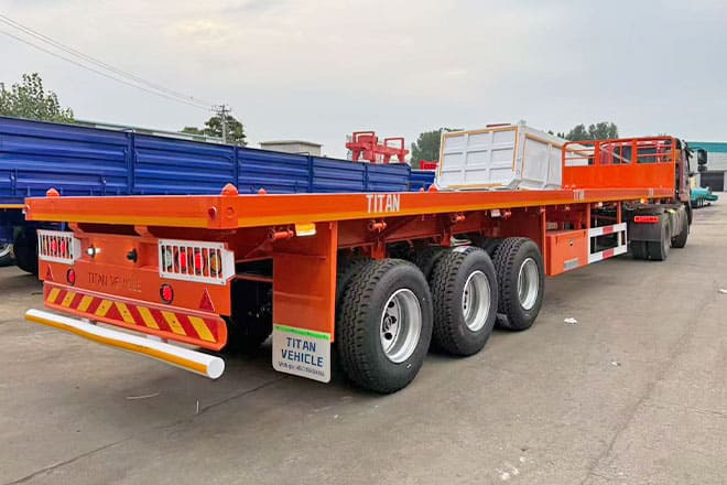 TITAN 40Ft Flatbed Trailer for Sale Price in Jamaica - 栏板式/ 平板半拖车:图2 TITAN 40Ft Flatbed Trailer for Sale Price in Jamaica - 栏板式/ 平板半拖车:图2