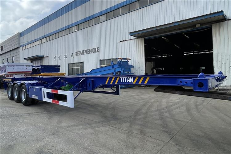 TITAN 40ft Container Chassis Trailer for Sale In Guam - 集装箱运输车/ 可拆卸车身的半拖车:图3 TITAN 40ft Container Chassis Trailer for Sale In Guam - 集装箱运输车/ 可拆卸车身的半拖车:图3