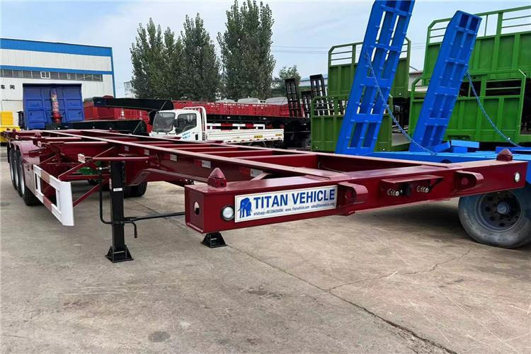 TITAN 40ft Skeleton Trailer Price for Sale In Guyana - 底盘半拖车:图2 TITAN 40ft Skeleton Trailer Price for Sale In Guyana - 底盘半拖车:图2