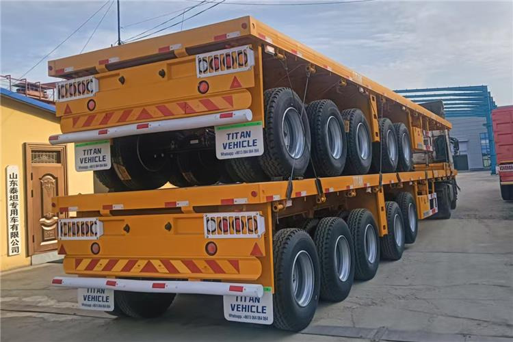 TITAN 5 Axle 13M Flatbed Trailer Price for Sale In Zimbabwe - 栏板式/ 平板半拖车:图5 TITAN 5 Axle 13M Flatbed Trailer Price for Sale In Zimbabwe - 栏板式/ 平板半拖车:图5