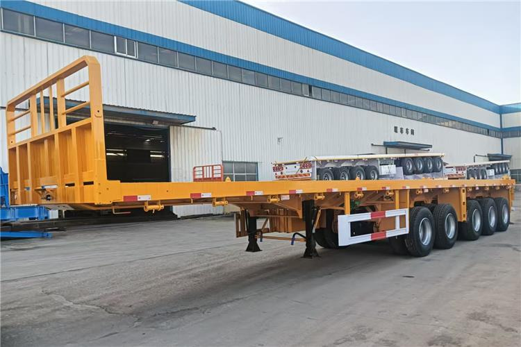 TITAN 5 Axle 13M Flatbed Trailer Price for Sale In Zimbabwe - 栏板式/ 平板半拖车:图2 TITAN 5 Axle 13M Flatbed Trailer Price for Sale In Zimbabwe - 栏板式/ 平板半拖车:图2