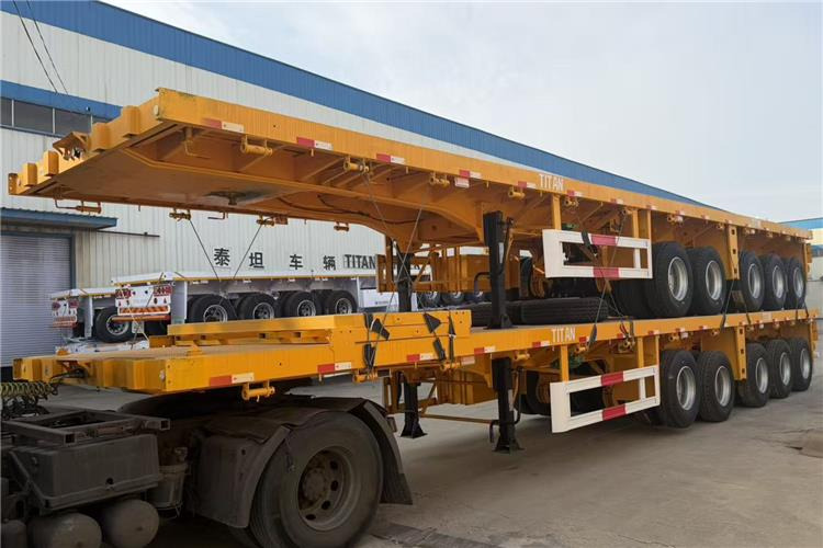 TITAN 5 Axle 13M Flatbed Trailer Price for Sale In Zimbabwe - 栏板式/ 平板半拖车:图4 TITAN 5 Axle 13M Flatbed Trailer Price for Sale In Zimbabwe - 栏板式/ 平板半拖车:图4