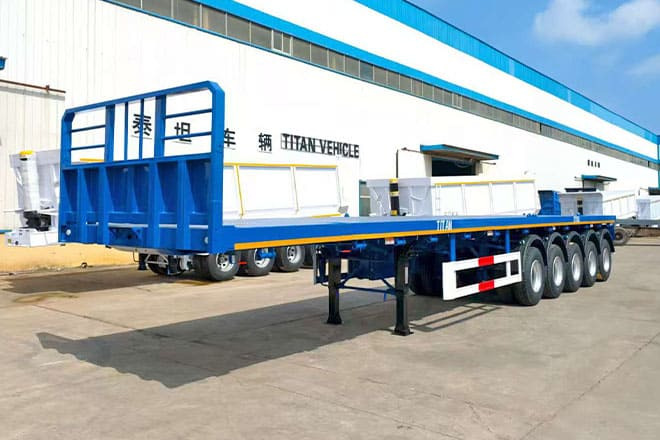 TITAN 5 Axle New Flatbed Trailers for Sale in Mauritius - 栏板式/ 平板半拖车:图3 TITAN 5 Axle New Flatbed Trailers for Sale in Mauritius - 栏板式/ 平板半拖车:图3