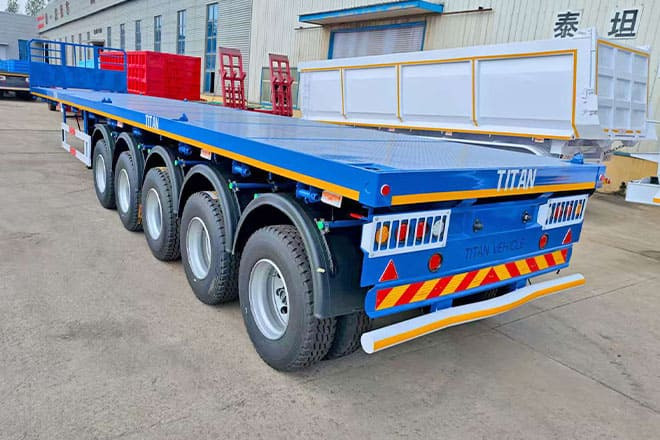 TITAN 5 Axle New Flatbed Trailers for Sale in Mauritius - 栏板式/ 平板半拖车:图2 TITAN 5 Axle New Flatbed Trailers for Sale in Mauritius - 栏板式/ 平板半拖车:图2