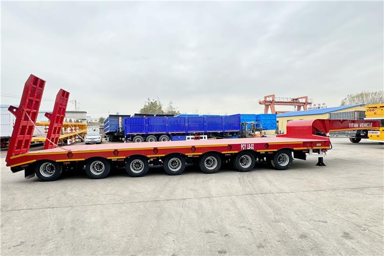 TITAN 7 Axle 120 Ton Lowbed Trailer for Sale In Saudi Arabia - 低装载半拖车:图4 TITAN 7 Axle 120 Ton Lowbed Trailer for Sale In Saudi Arabia - 低装载半拖车:图4