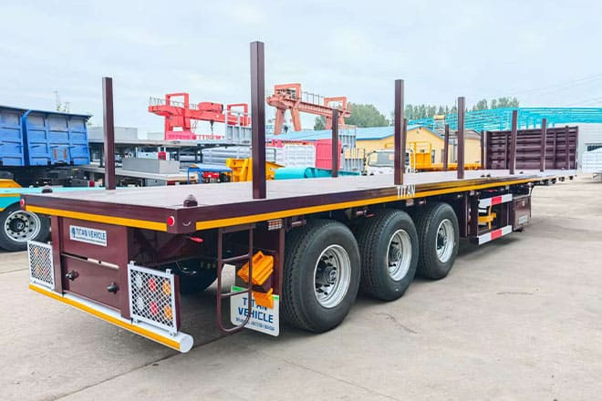 TITAN New 3 Axle Flatbed Trailers for Sale in Malawi - 栏板式/ 平板半拖车:图2 TITAN New 3 Axle Flatbed Trailers for Sale in Malawi - 栏板式/ 平板半拖车:图2
