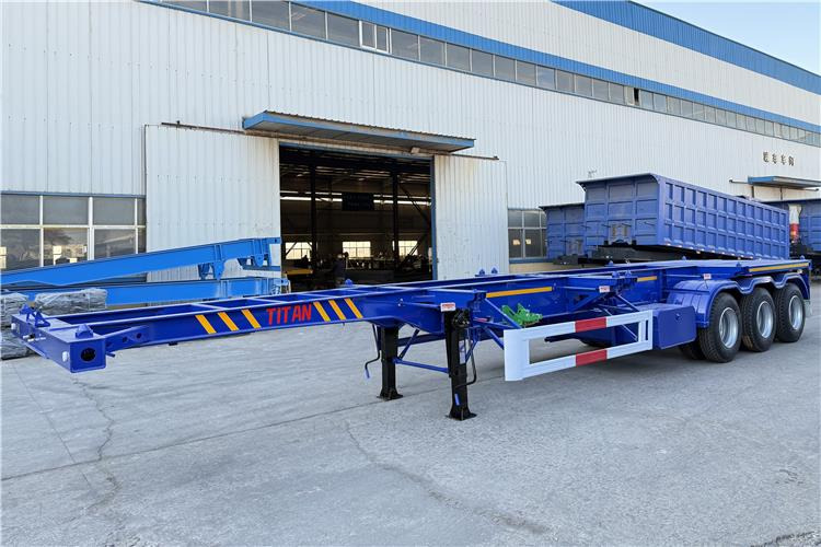 TITAN Sales Promotion 40 feet Container Trailer for Sale In Mexico - 底盘半拖车:图2 TITAN Sales Promotion 40 feet Container Trailer for Sale In Mexico - 底盘半拖车:图2