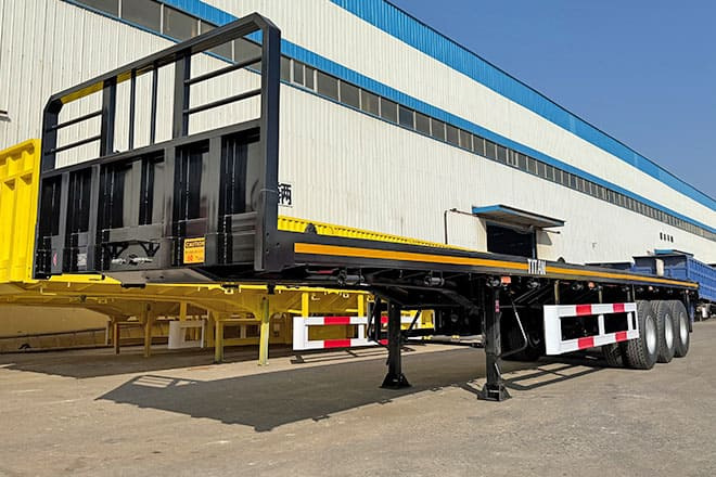 TITAN Tri Axle Flatbed Trailer for Sale in Jamaica - 栏板式/ 平板半拖车:图2 TITAN Tri Axle Flatbed Trailer for Sale in Jamaica - 栏板式/ 平板半拖车:图2