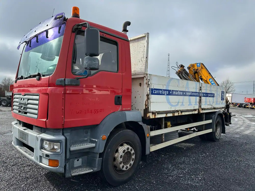 MAN TGM 18.280 *202000 km*Grue EFFER type 120 3 S*PREMIER PROPRIO - 起重车, 栏板式/ 平板卡车:图1 MAN TGM 18.280 *202000 km*Grue EFFER type 120 3 S*PREMIER PROPRIO - 起重车, 栏板式/ 平板卡车:图1