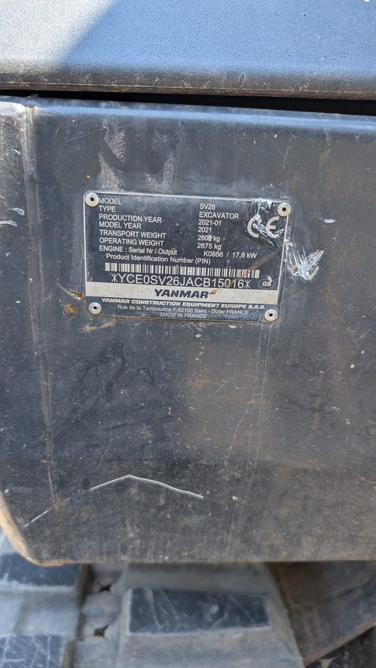 YANMAR SV26 - 小型挖掘机:图5 YANMAR SV26 - 小型挖掘机:图5