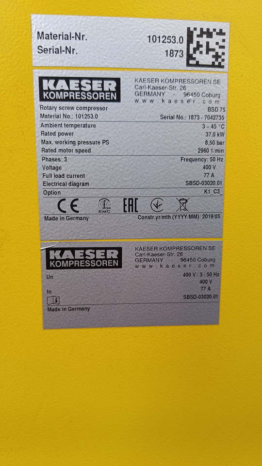 KAESER BSD 75 - 空气压缩机:图5 KAESER BSD 75 - 空气压缩机:图5