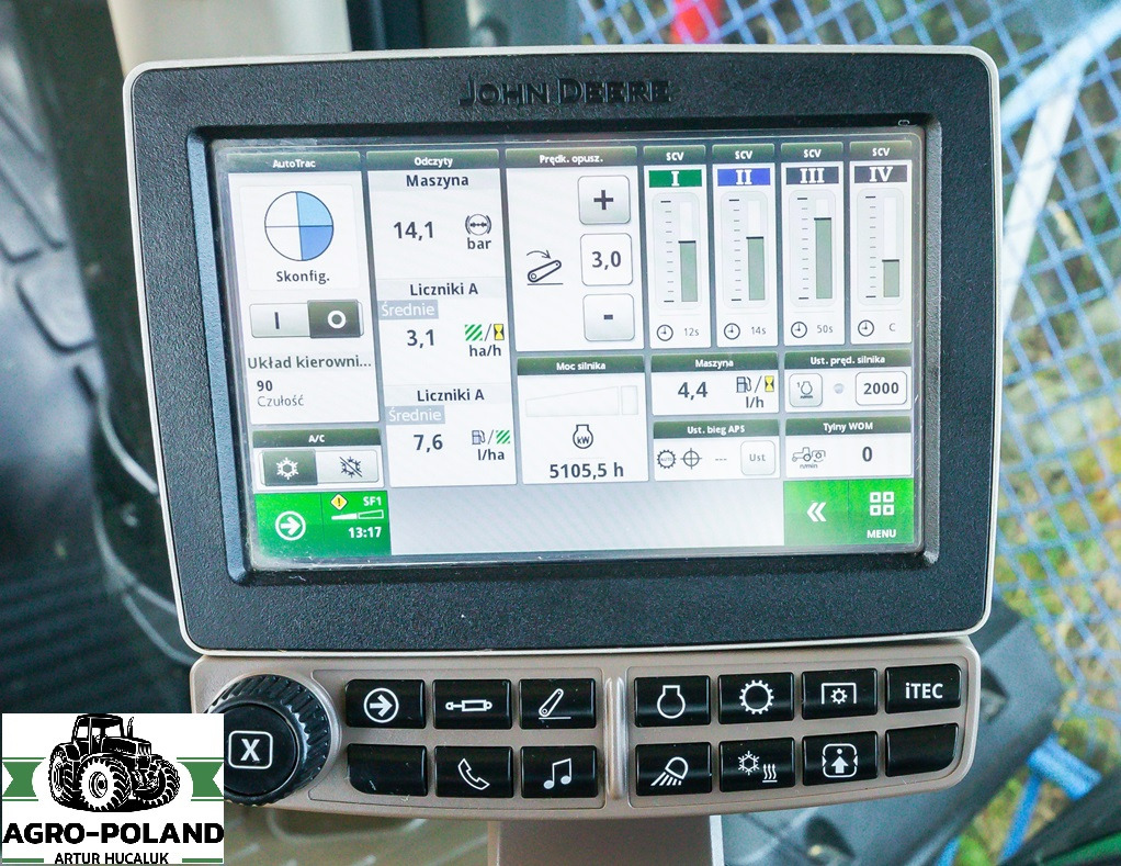 JOHN DEERE 8295 R - 5105 h - POWERSHIFT - AUTOTRAC - 2016 ROK - ORYGINALNE OPONY - 拖拉机:图4 JOHN DEERE 8295 R - 5105 h - POWERSHIFT - AUTOTRAC - 2016 ROK - ORYGINALNE OPONY - 拖拉机:图4