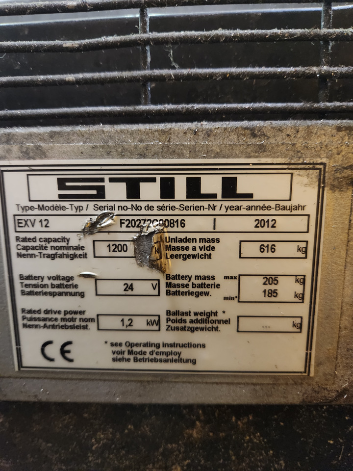 STILL EXV12 - 堆垛机:图4 STILL EXV12 - 堆垛机:图4