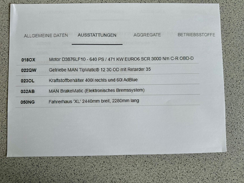 MAN TGS 33.640 6x4 Kipphydraulic-Retarder - 牵引车:图5 MAN TGS 33.640 6x4 Kipphydraulic-Retarder - 牵引车:图5
