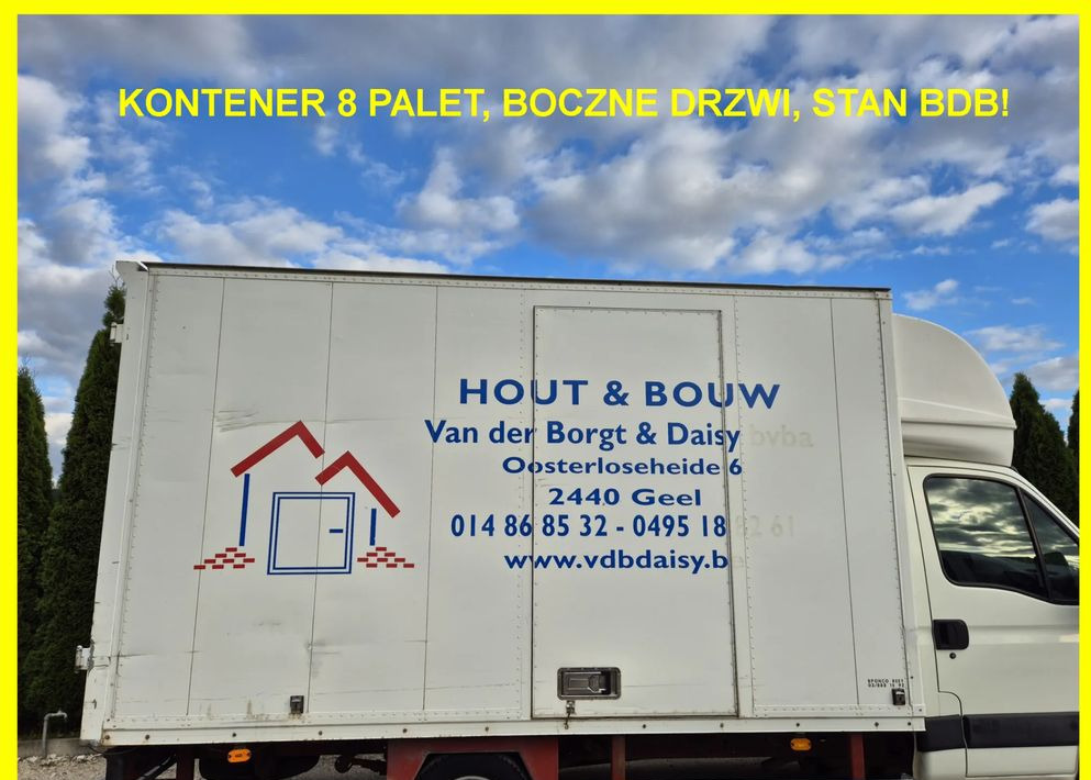 Kontener 8 palet Iveco, boczne drzwi ,stan bdb! Izoterma, Magazyn ,kurnik, garaż! - 可拆卸车身 - 厢式:图1 Kontener 8 palet Iveco, boczne drzwi ,stan bdb! Izoterma, Magazyn ,kurnik, garaż! - 可拆卸车身 - 厢式:图1