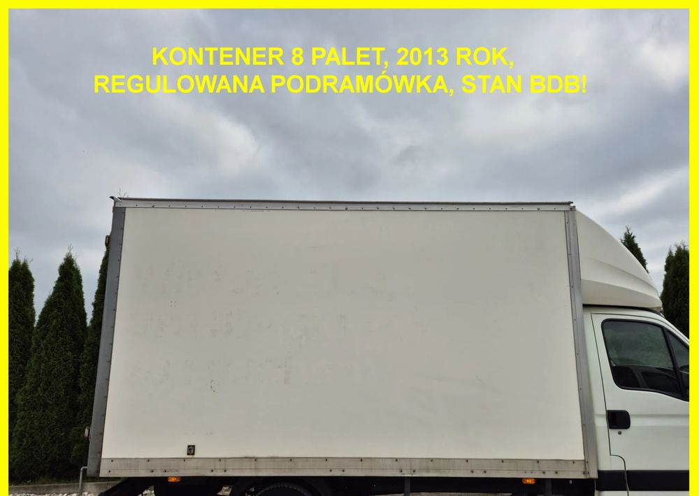 Kontener 8 palet wysoki meblowy 2013 rok Iveco Mascott Master Sprinter regulowana podramówka Stan bdb! - 可拆卸车身 - 厢式:图1 Kontener 8 palet wysoki meblowy 2013 rok Iveco Mascott Master Sprinter regulowana podramówka Stan bdb! - 可拆卸车身 - 厢式:图1
