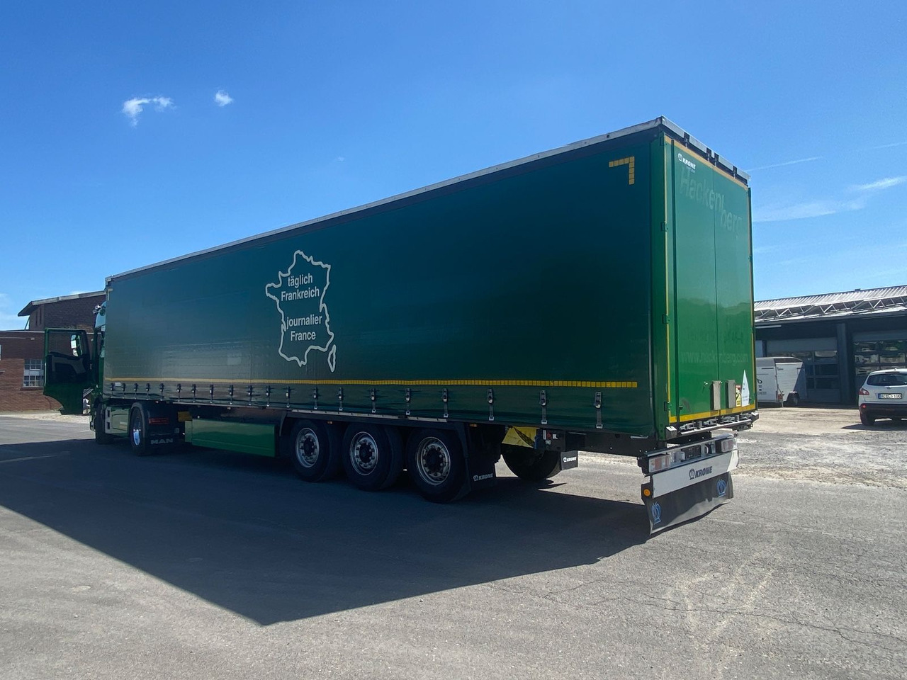 Krone 3-achs Tautliner /Edscha/Palettenkasten/Lenkachs - 侧帘半拖车:图3 Krone 3-achs Tautliner /Edscha/Palettenkasten/Lenkachs - 侧帘半拖车:图3