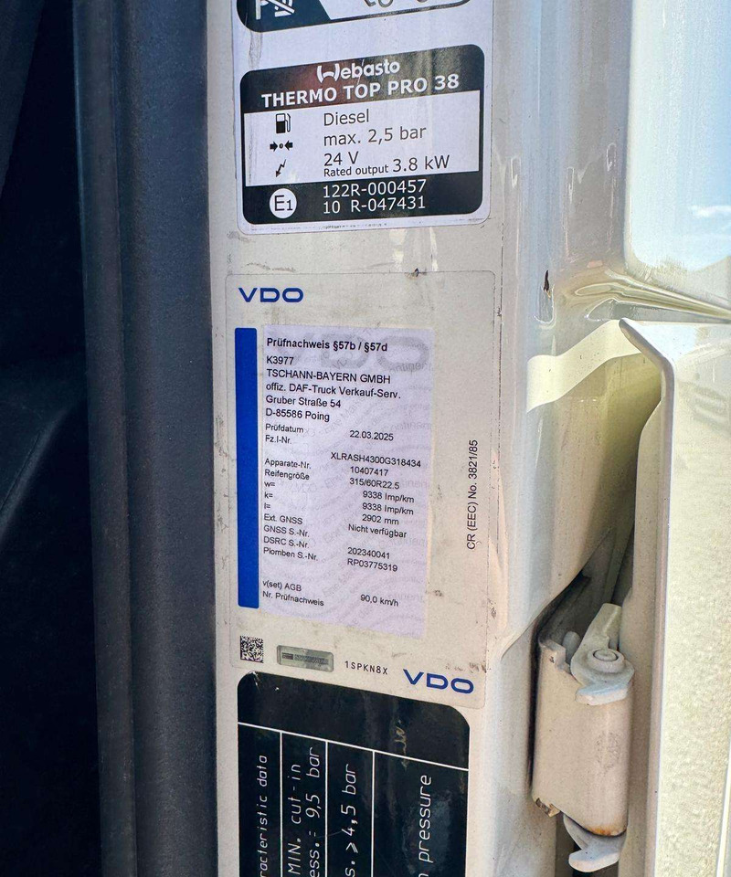 DAF XF480 SSC Retarda - 驾驶室底盘卡车:图4 DAF XF480 SSC Retarda - 驾驶室底盘卡车:图4