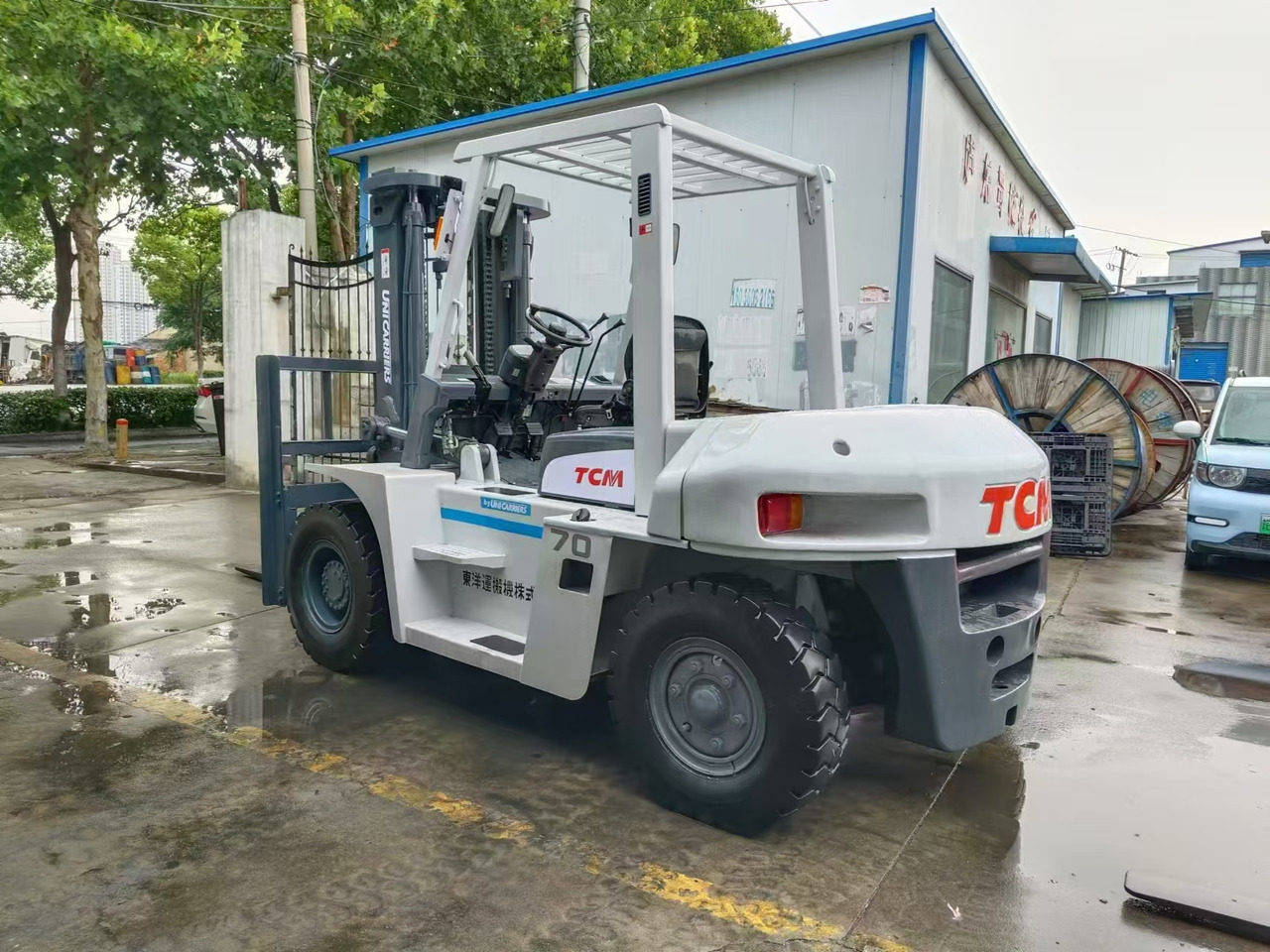 TCM FD70 japan brand 7 ton forklift used Customizable mast clamp side shift - 柴油叉车:图2 TCM FD70 japan brand 7 ton forklift used Customizable mast clamp side shift - 柴油叉车:图2