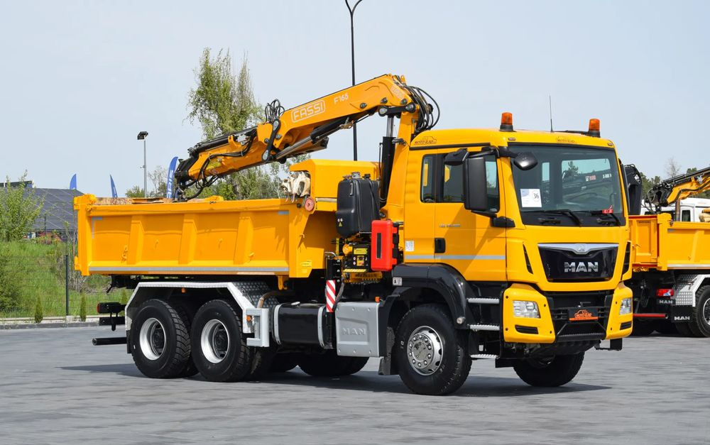 MAN TGS 26.400 / 6x4 / EURO 6 / UDT / HDS FASSI 165 / WYSUW x3 / ROTATOR / CHWYTAK / STEROWANIE RADIOWE / WZMOCNIONA RAMA / WYWROTKA / HYDROBURTA / AUTOMAT / 2017 / NOWE OPONY - 100% / NISKI PRZEBIEG - 翻斗车:图3 MAN TGS 26.400 / 6x4 / EURO 6 / UDT / HDS FASSI 165 / WYSUW x3 / ROTATOR / CHWYTAK / STEROWANIE RADIOWE / WZMOCNIONA RAMA / WYWROTKA / HYDROBURTA / AUTOMAT / 2017 / NOWE OPONY - 100% / NISKI PRZEBIEG - 翻斗车:图3