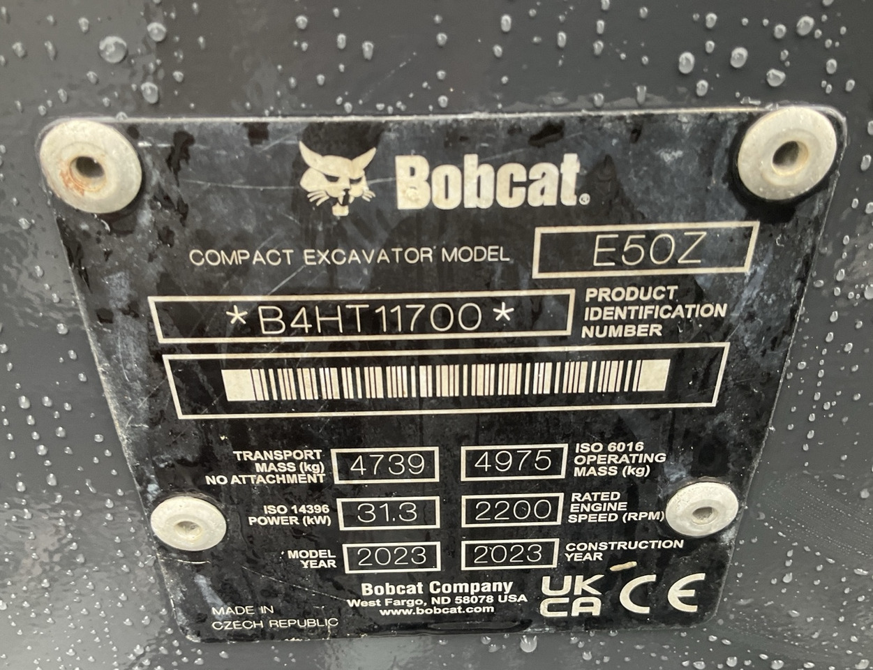 BOBCAT E50z - 小型挖掘机:图5 BOBCAT E50z - 小型挖掘机:图5
