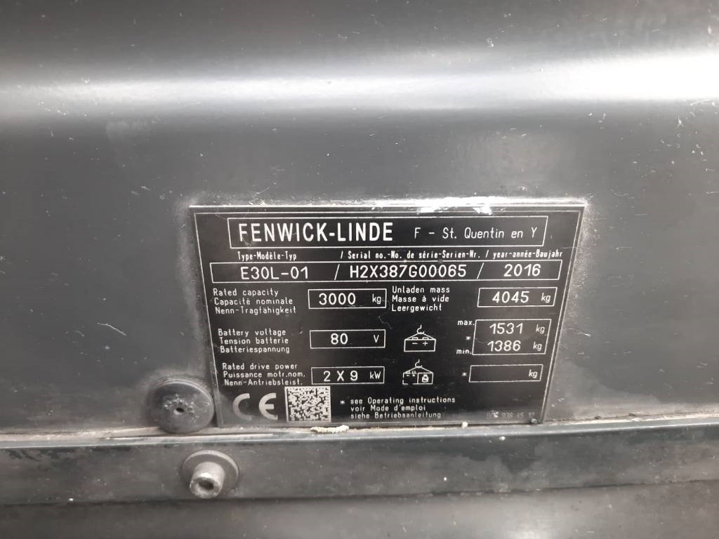 Linde E 30 L - 电动叉车:图5 Linde E 30 L - 电动叉车:图5