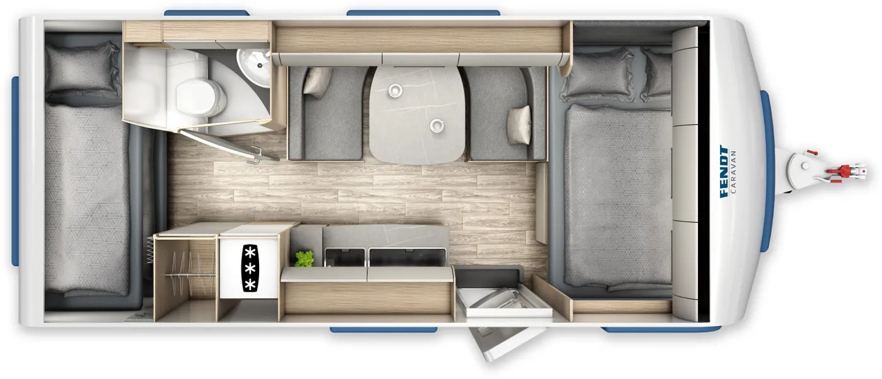 Fendt Bianco Activ 515 SKF GFK, Shower- + Safety-Paket - 旅行拖车:图2 Fendt Bianco Activ 515 SKF GFK, Shower- + Safety-Paket - 旅行拖车:图2