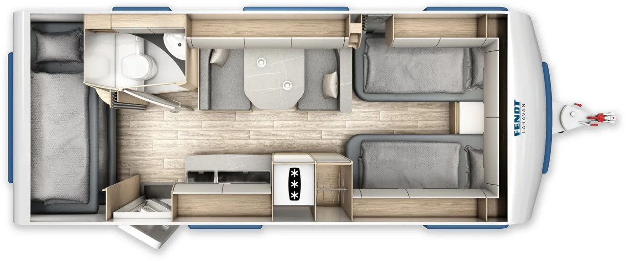 Fendt Bianco Activ 550 KMG Safety, Shower, GFK, 2.000 KG - 旅行拖车:图2 Fendt Bianco Activ 550 KMG Safety, Shower, GFK, 2.000 KG - 旅行拖车:图2