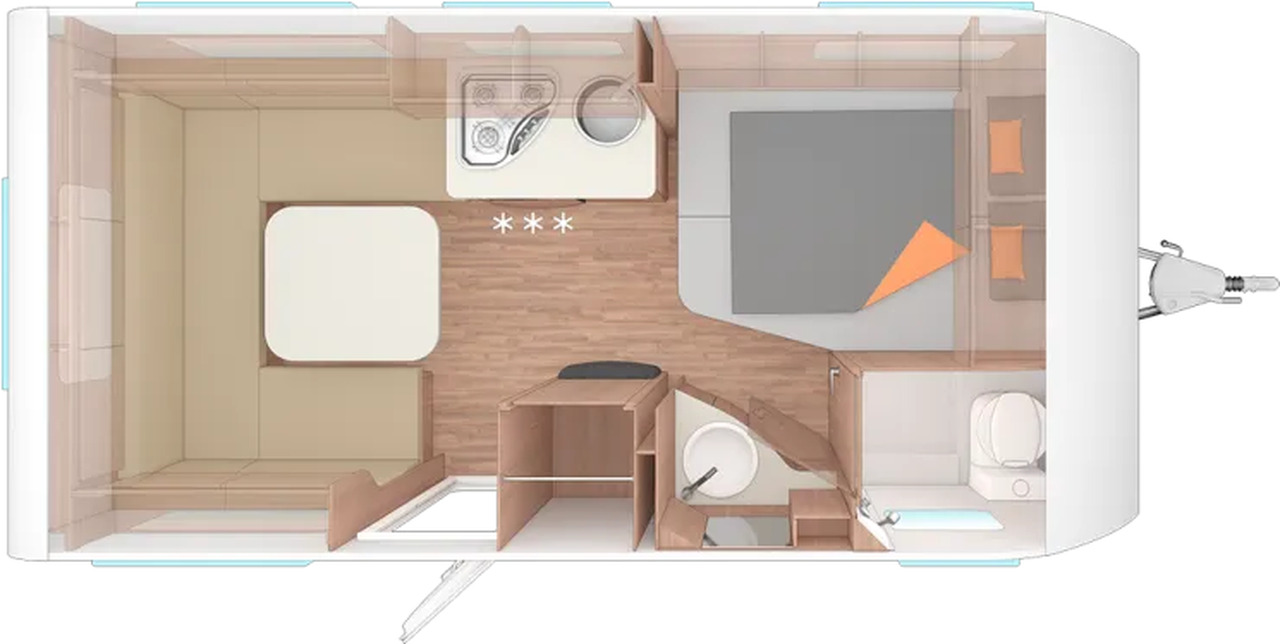 Weinsberg CaraOne 450 FU 1.500 KG, Fußbodentemp., Radtr - 旅行拖车:图2 Weinsberg CaraOne 450 FU 1.500 KG, Fußbodentemp., Radtr - 旅行拖车:图2