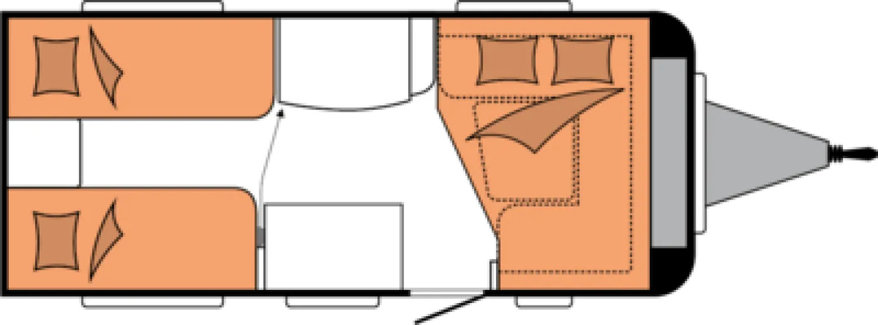 Wohnwagen Hobby De Luxe 460 LU - 旅行拖车:图3 Wohnwagen Hobby De Luxe 460 LU - 旅行拖车:图3