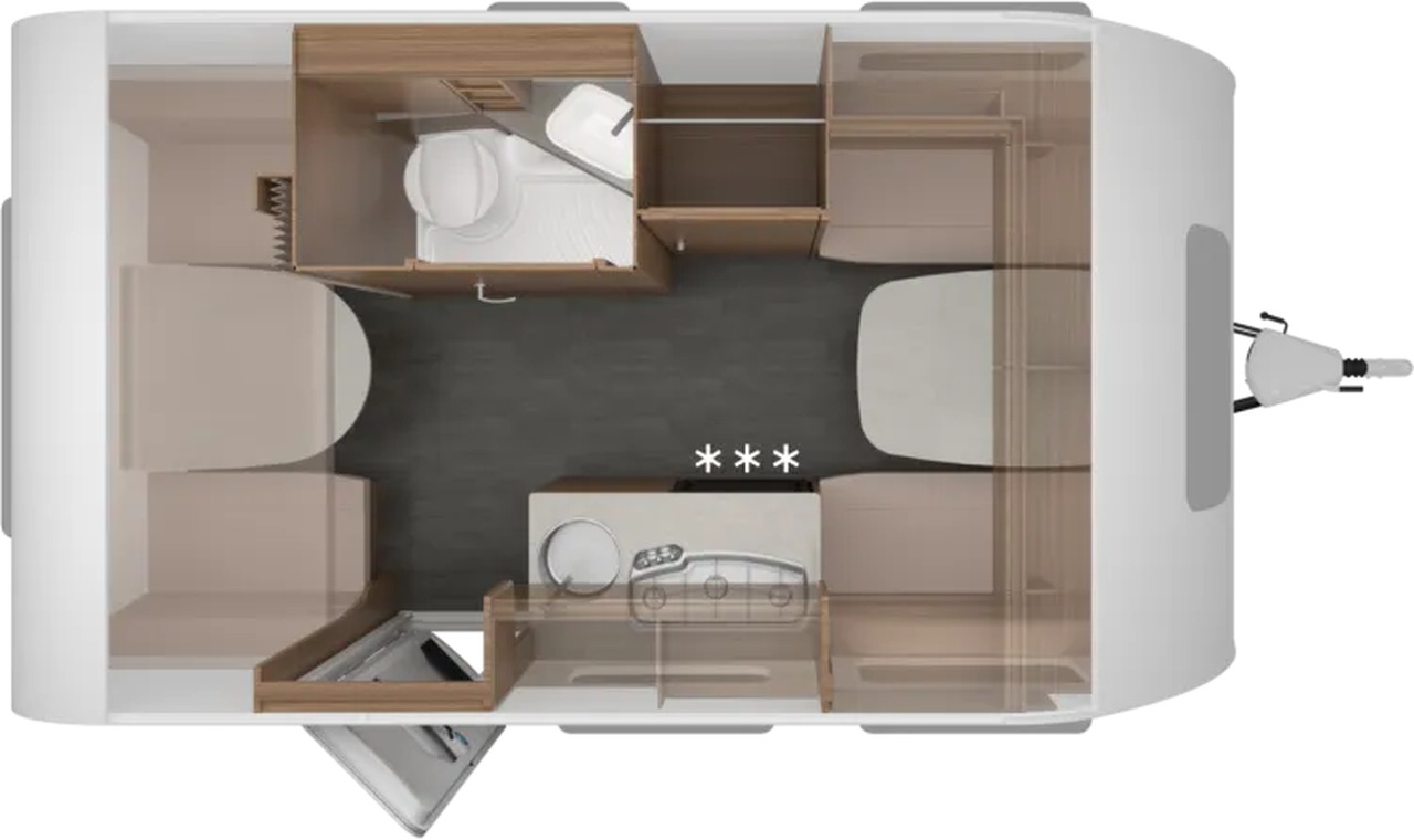 Wohnwagen Knaus Sport 400 LK - 旅行拖车:图2 Wohnwagen Knaus Sport 400 LK - 旅行拖车:图2