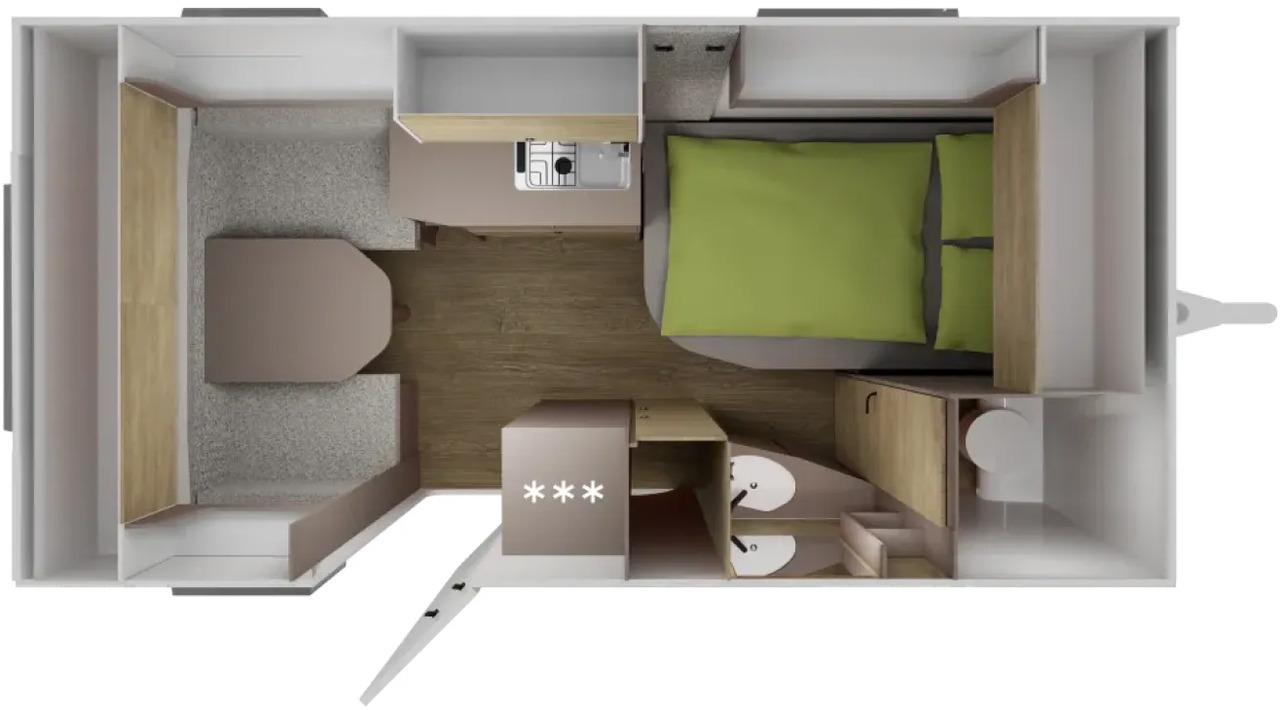 Wohnwagen NEXT 380 AKS, NXtec 1.3, NXcom - 旅行拖车:图2 Wohnwagen NEXT 380 AKS, NXtec 1.3, NXcom - 旅行拖车:图2
