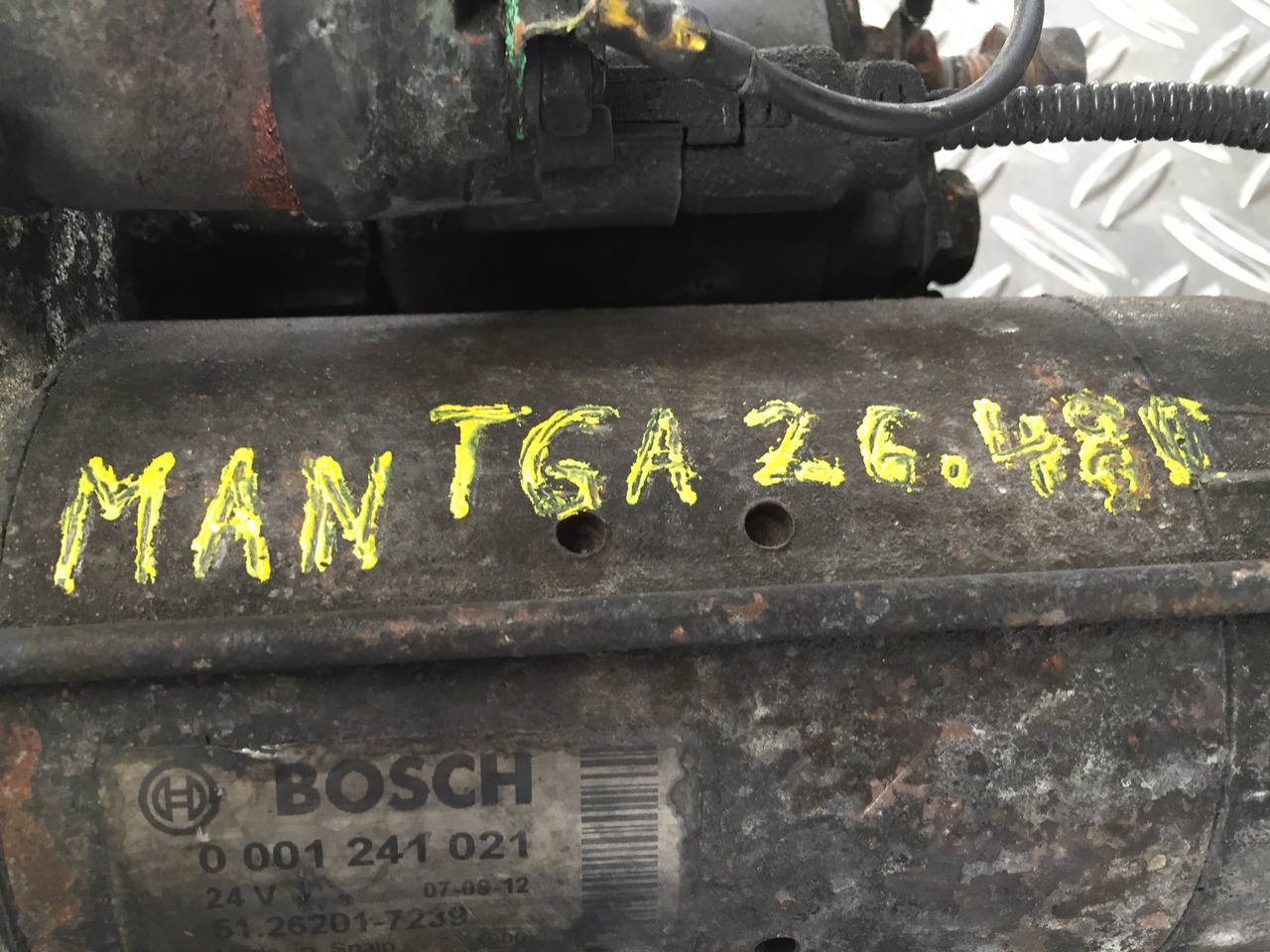 Gebrauchter Anlasser MAN TGA 26 480, Motor Typ D 2876 LF 12, Artikel Nr. : 51.26201 - 7239 - 启动器 适用于 卡车:图4 Gebrauchter Anlasser MAN TGA 26 480, Motor Typ D 2876 LF 12, Artikel Nr. : 51.26201 - 7239 - 启动器 适用于 卡车:图4